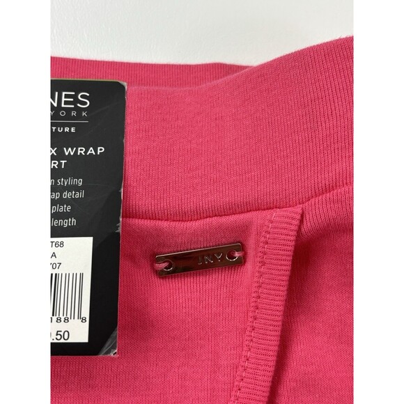NEW Jones New York The Faux Wrap Skort Women L Large Pink Workout Elastic‎ Skirt - Picture 13 of 16